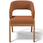 Cadeira De Jantar E Estar Living Estofada Lince L02 Bouclê Te