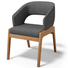 Cadeira De Jantar E Estar Living Estofada Lince L02 Linho Cin