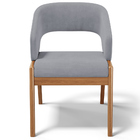 Cadeira De Jantar E Estar Living Estofada Lince L02 Suede Cin