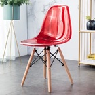 Cadeira De Jantar Eames Chair Em Acrílico Na Cor Vermelha