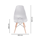 Cadeira De Jantar Eames Colmeia Branca
