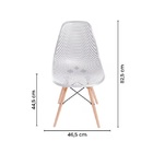 Cadeira De Jantar Eames Colmeia Branca