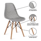 Cadeira De Jantar Eames Colmeia Cinza