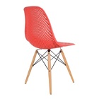 Cadeira De Jantar Eames Colmeia Vermelha