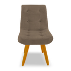 Cadeira De Jantar Eames Estofada Suede Cappuccino - Montanari