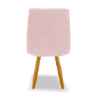 Cadeira De Jantar Eames Estofada Suede Rosa Claro - Montanari