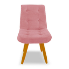 Cadeira De Jantar Eames Estofada Suede Rosa - Montanaris Decor