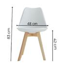 Cadeira De Jantar Eames Tulip Branca