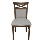 Cadeira De Jantar Eduarda Americana Gourmet Imbuia E Linho Be