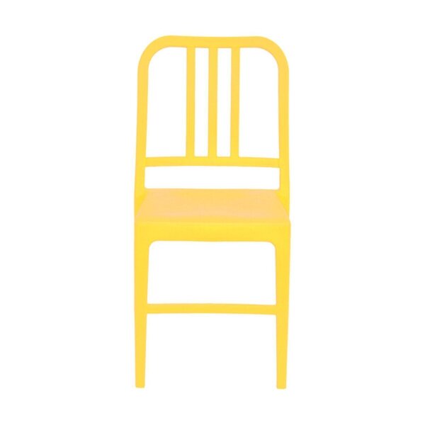 Cadeira De Jantar Em Aço 85cm X 40cm Navy Amarelo