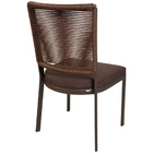 Cadeira De Jantar Em Alumínio Itapema Corda Estofado Marrom A