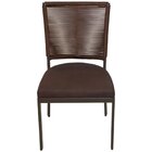 Cadeira De Jantar Em Alumínio Itapema Corda Marrom