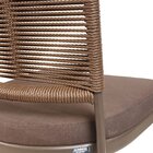 Cadeira De Jantar Em Alumínio Itapema Corda Marrom