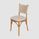 Cadeira De Jantar Em Madeira Com Assento Estofado Torck Paris