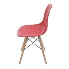 Cadeira De Jantar Em Pp 82,5cmx42cm Colmeia Vermelho