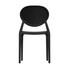 Cadeira De Jantar Em Pp Com Encosto Slick Preto
