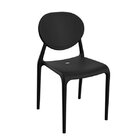 Cadeira De Jantar Em Pp Com Encosto Slick Preto