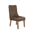 Cadeira De Jantar Encosto Curvo Ergonômico Louise Veludo Moca