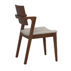 Cadeira De Jantar Encosto Laminado Demetra Poliéster Off Whit