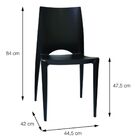 Cadeira De Jantar Escritório Em Polipropileno Zoe Branca