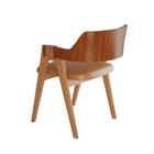 Cadeira De Jantar Esmeralda Em Madeira Maciça Jcm Couro Caram