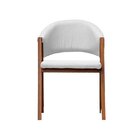 Cadeira De Jantar Essencial Luxo Corino Branco