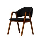 Cadeira De Jantar Essencial Luxo Veludo Preto