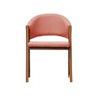 Cadeira De Jantar Essencial Luxo Veludo Rose