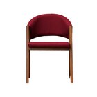 Cadeira De Jantar Essencial Luxo Veludo Vermelho