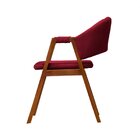 Cadeira De Jantar Essencial Luxo Veludo Vermelho