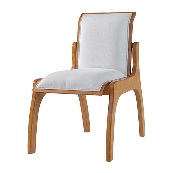 Cadeira De Jantar Estofada Barcelona 55 X 82 Cm Madeira Maciç