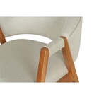 Cadeira De Jantar Estofada Don - Tecido Areia - Meu Móvel De