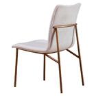 Cadeira De Jantar Estofada E Pés De Ferro Multimóveis Cr50096