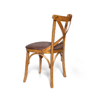 Cadeira De Jantar Estofada Em Madeira Wien Marrom – Straub Web