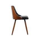 Cadeira De Jantar Estofada Milão Preta