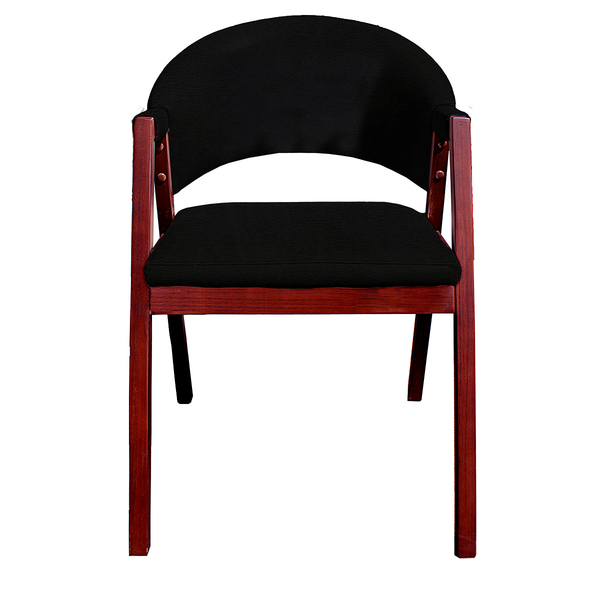 Cadeira De Jantar Estofada Tecido Facto Madeira Maciça Helen