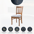 Cadeira De Jantar Estofada Valência 45 X 95 Cm Sala Madeira M