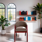 Cadeira De Jantar Estofada Veludo Madeira Maciça Helen Ideal