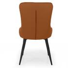 Cadeira De Jantar Estofada Verona Design Italiano Encosto Ana