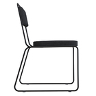 Cadeira De Jantar Filipa Linho Base De Ferro Preto - D'rossi