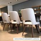 Cadeira De Jantar Fixa Parma Café Com Leite 1777 Base Madeira