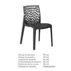 Cadeira De Jantar Gruvyer Cozinha Área Gourmet Empilhável Pre