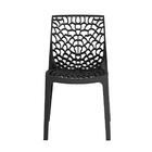Cadeira De Jantar Gruvyer Design Em Polipropileno - Preto
