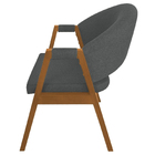 Cadeira De Jantar Hellen Base Em Madeira Cerejeira Linho Graf