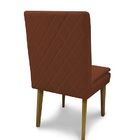 Cadeira De Jantar Jade Suede Terracota - Meu Lar Decorações