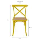 Cadeira De Jantar Katrina Amarela