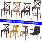 Cadeira De Jantar Katrina X Cross Espanha Paris Madeira Maciç