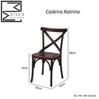 Cadeira De Jantar Katrina X Cross Espanha Paris Madeira Maciç