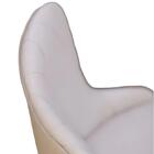 Cadeira De Jantar Lara Veludo Pérola Com Pés Em Madeira