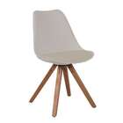 Cadeira De Jantar Ligia Estofada Bege